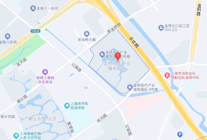 金橋現(xiàn)代產(chǎn)業(yè)服務(wù)園區(qū)/金橋軟件園/Office park地圖